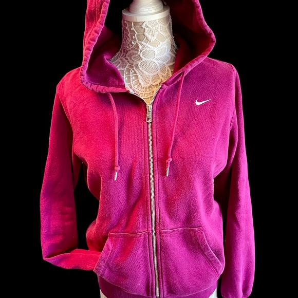 Nike Tops - Nike Womens large hooded zippered jacket